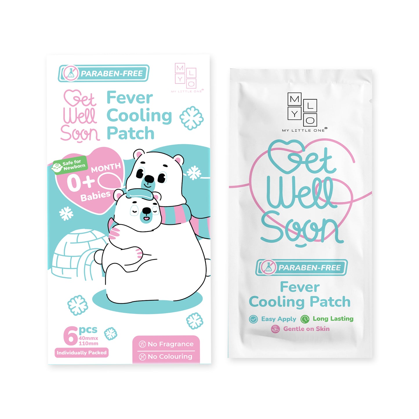 MyLO GWS Paraben Free Fever Cooling Patch (6 Patches x 6 Boxes)