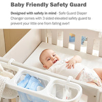 Diaper Changing Table with baby Safe sided guard to prevent baby from falling off 