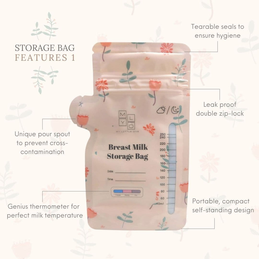 Breastmilk Storage Bags 25 Pack with Spout / My Mommy's Milk Lacti