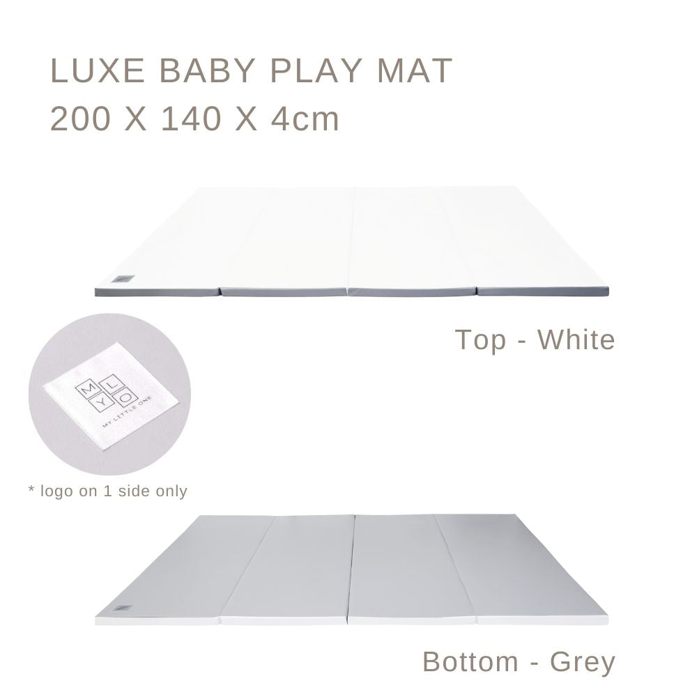 MyLO LUXE Play Mat Grey/White