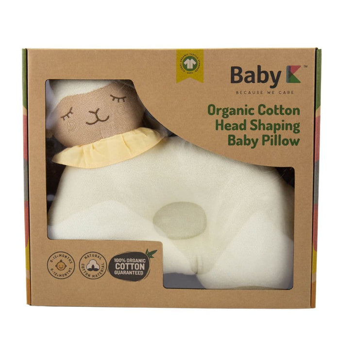 Baby K Organic Cotton Head Shaping Baby Pillow Sheep