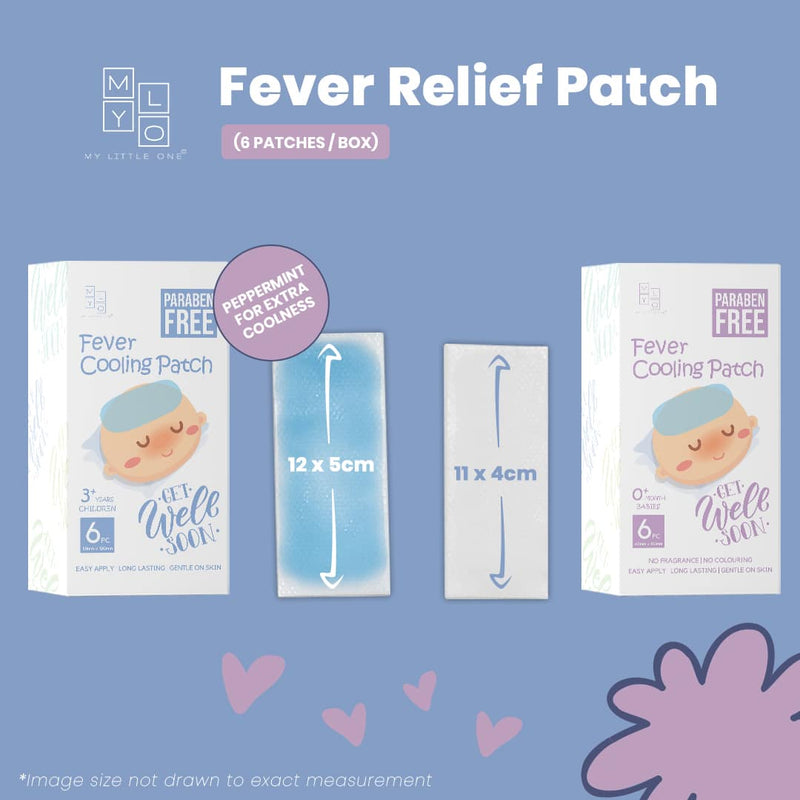 [1 box] MyLO GWS Paraben-Free Fever Cooling Patch (6 Patches / box)