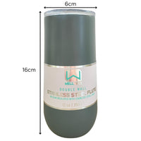 Stainless Steel Double Wall Flute Tumbler (350ml)