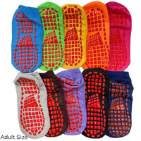 Indoor Playground Anti-Slip Socks (2pairs - 1 Adult & 1 Child - Random Colour)