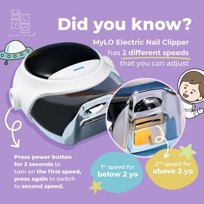 MyLO Astronaut Electric Nail Clipper Trimmer for Baby & Kids