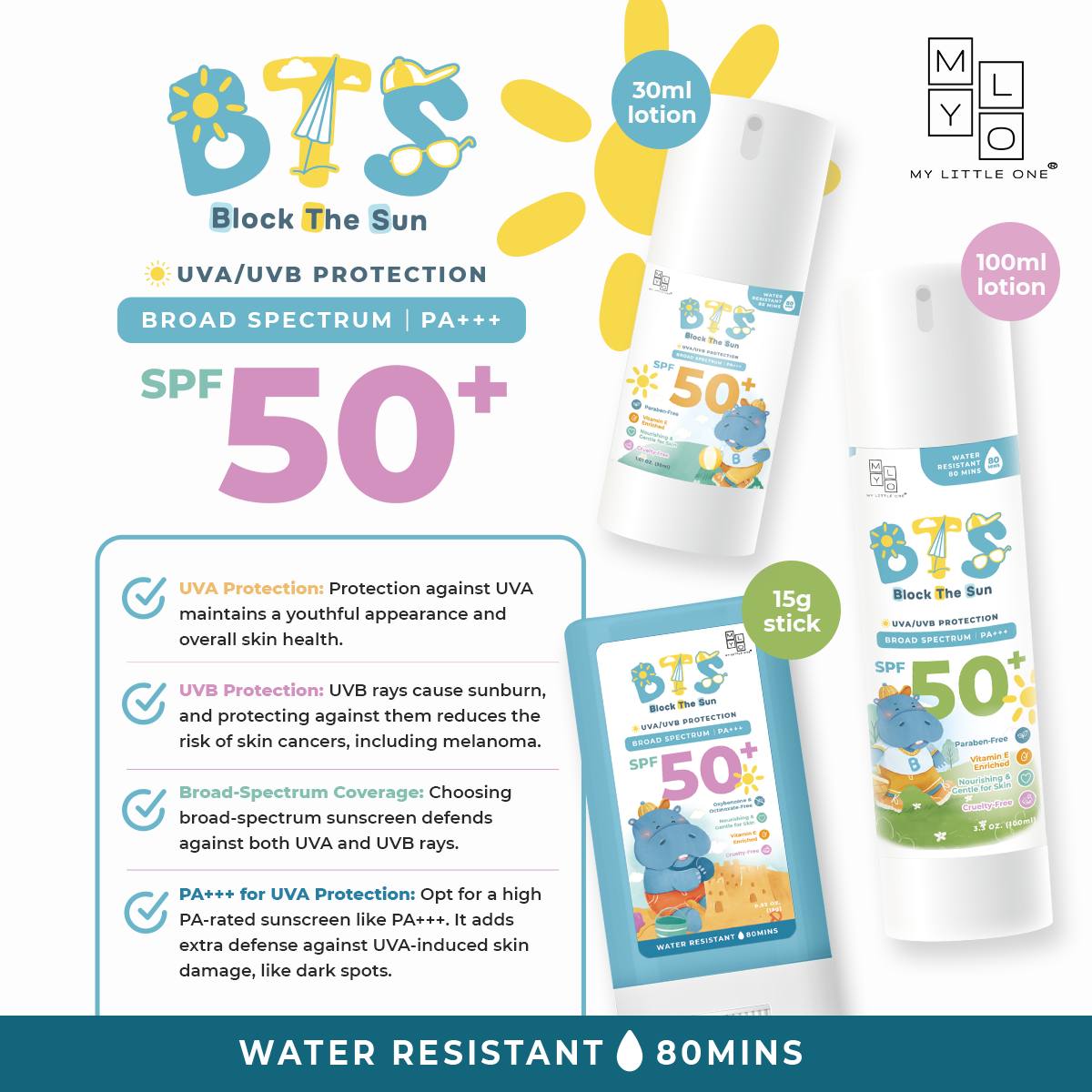 MyLO BTS Sunscreen Stick / Sunblock Lotion