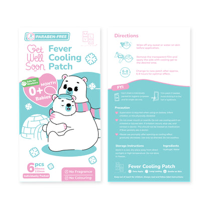 MyLO GWS Paraben Free Fever Cooling Patch (6 Patches x 6 Boxes)