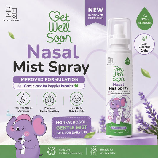 MyLO Breathe Happy Nasal Relief Mist Spray (100ml | Non Aerosol)