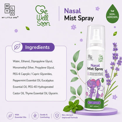MyLO Breathe Happy Nasal Relief Mist Spray (100ml | Non Aerosol)