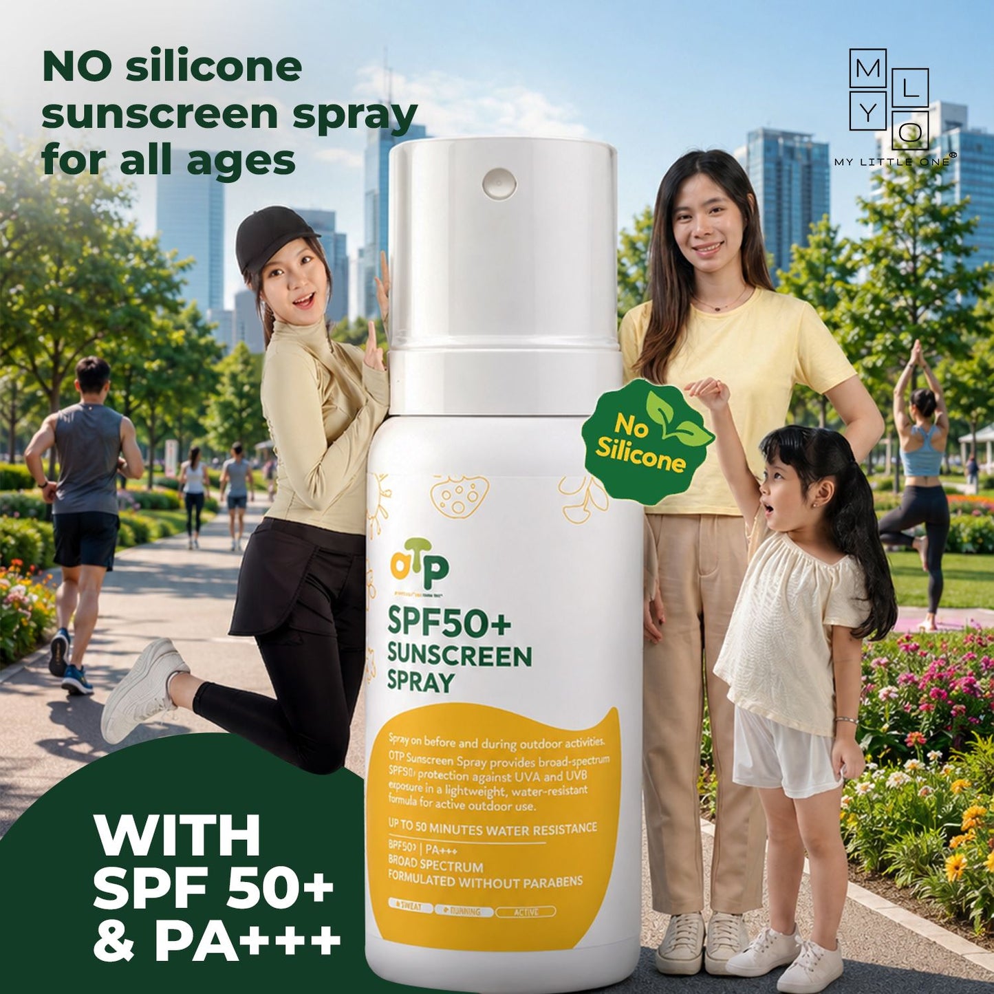 MyLO OTP SPF50+ Sunscreen / Sunblock Stick, Lotion, Spray