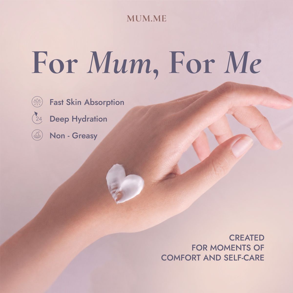 Mum.Me Body Lotion (150ml) - PDRN Deep Moisturising / Warming Comfort