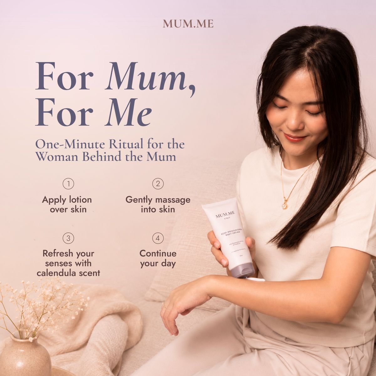 Mum.Me Body Lotion (150ml) - PDRN Deep Moisturising / Warming Comfort