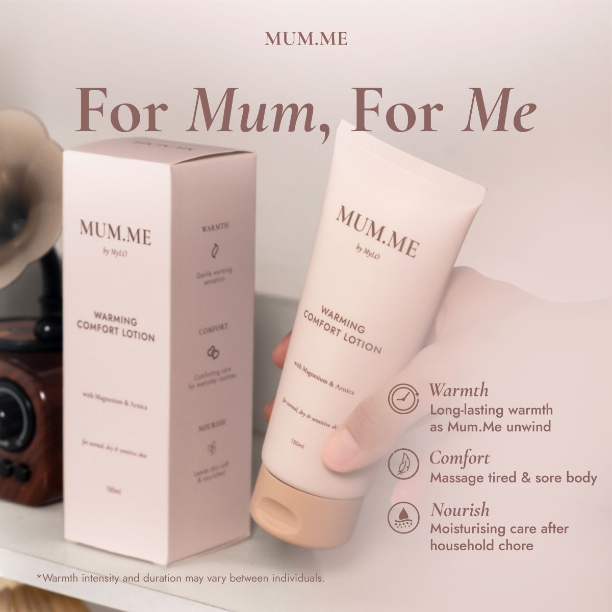 Mum.Me Body Lotion (150ml) - PDRN Deep Moisturising / Warming Comfort