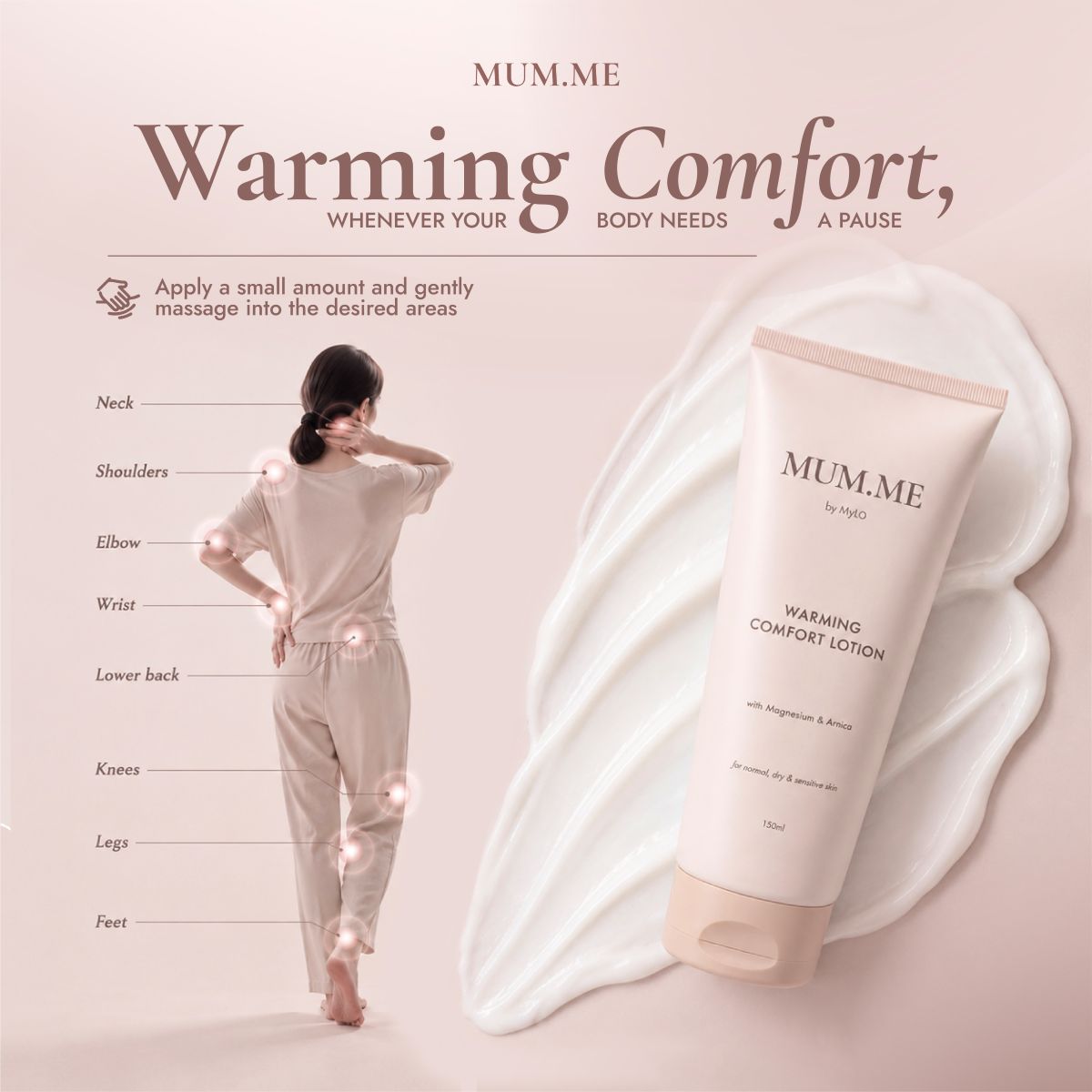 Mum.Me Body Lotion (150ml) - PDRN Deep Moisturising / Warming Comfort