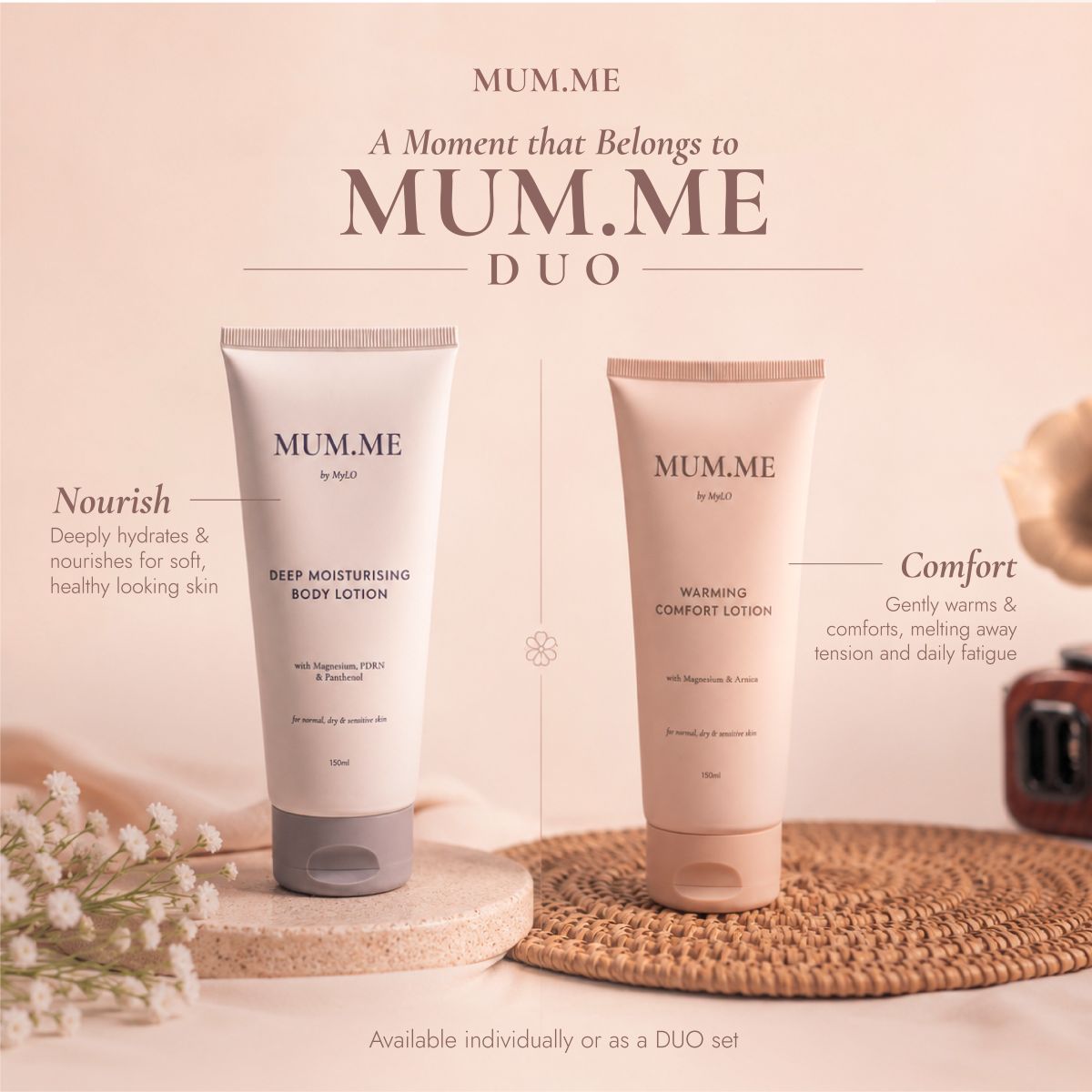 Mum.Me Body Lotion (150ml) - PDRN Deep Moisturising / Warming Comfort