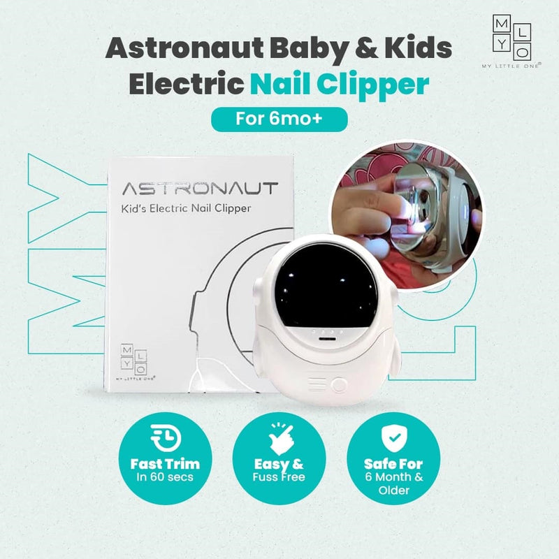 MyLO Astronaut Electric Nail Clipper Trimmer for Baby & Kids