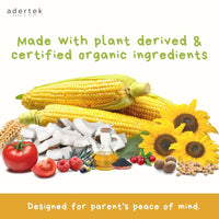 Babyganics Sunscreen is made with plant derived ingredients and certified organic ingredients