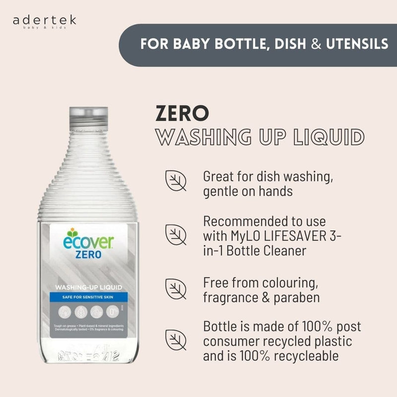 Ecover Zero Washing Up Liquid for baby bottles, dish and utensils