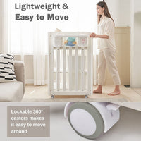 Safe Guard Diaper Chaging Table comes with 360 degree castors that allows it to move around easily