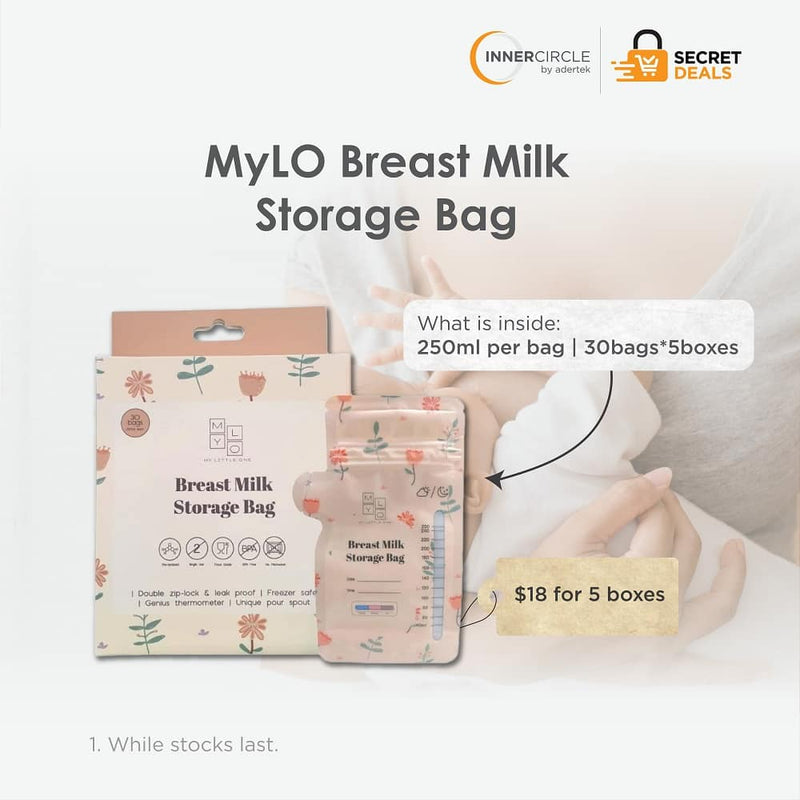 [Inner Circle Secret Deals] MyLO Breast Milk Storage Bag (30s * 5 boxes)