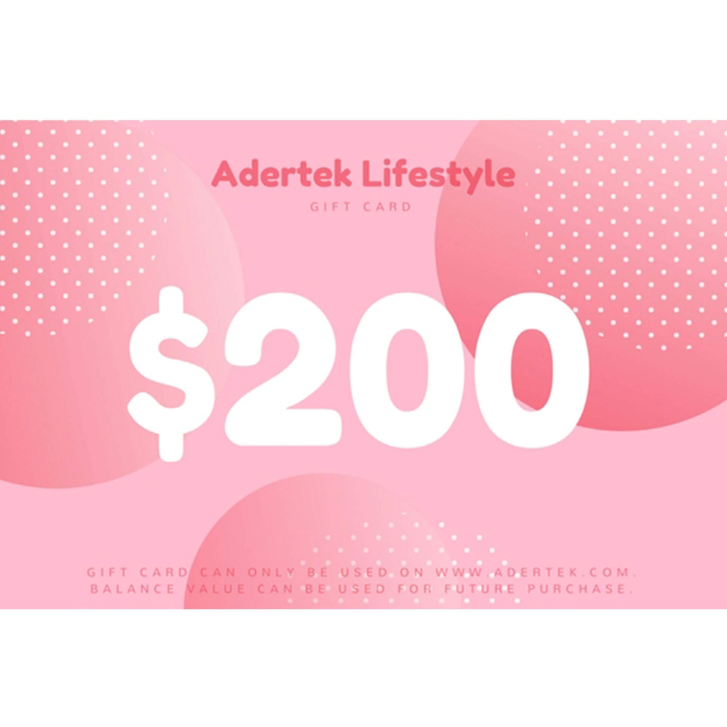 Adertek Lifestyle Gift Card - e-Gift Cards - Adertek Lifestyle