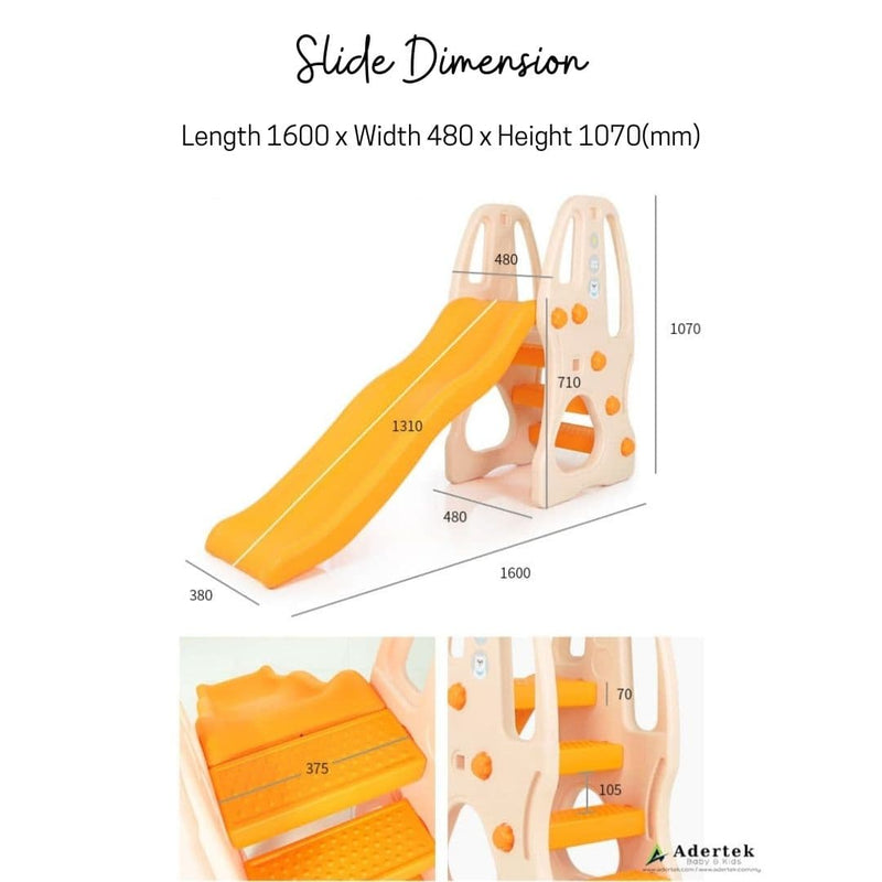 PAPA Bear Indoor Slide Dimension