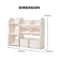 Design Organizer + Bookshelf (Extended) Dimension