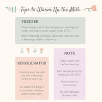 How to warm up the milk in MyLO Breast Milk Storage Bag