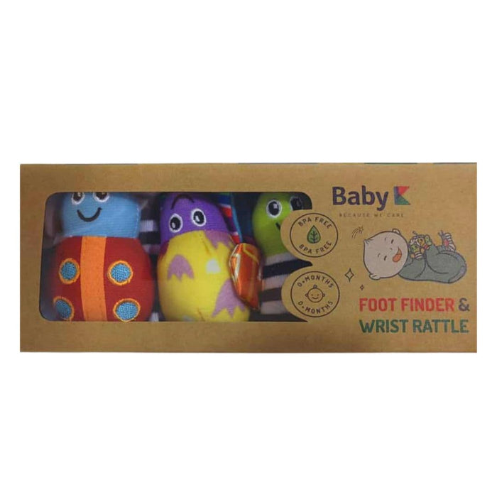 Baby K Baby Foot Finder & Wrist Rattle