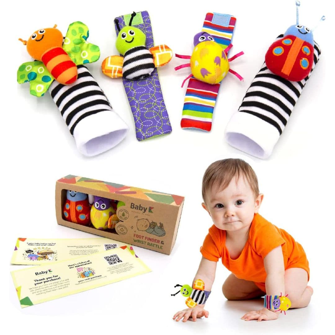Baby K Baby Foot Finder & Wrist Rattle Main