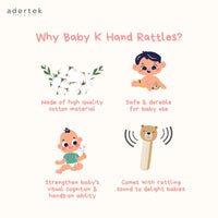 Baby K Baby Hand Rattles Features