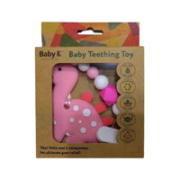 Baby K Baby Teething Toy - Pink Pansy