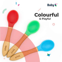 Baby K Colorful Bamboo Spoon 