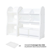 Design Storage Rack + Bookshelf (White)