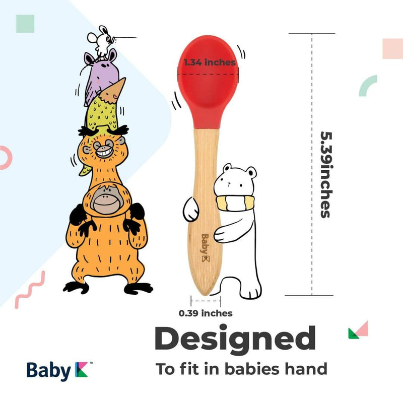 Baby K Bamboo Spoon Dimension