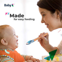 Baby K Bamboo Spoon Easy Feeding and Designed to fit in Babies Hand