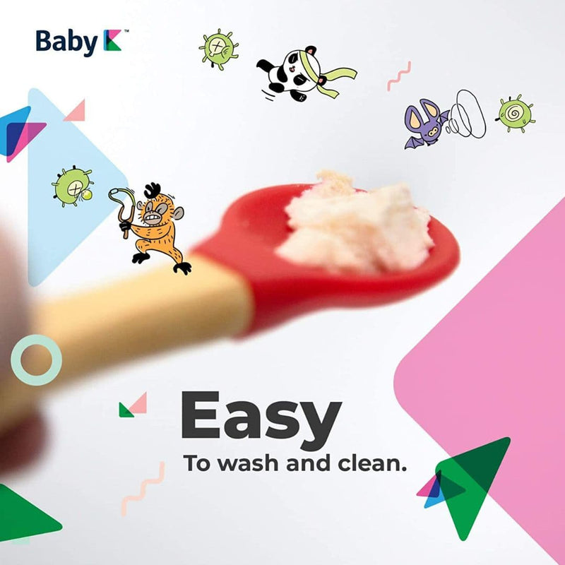 Baby K Bamboo Spoon Easy to Wash and Clean