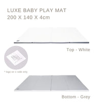 MyLO LUXE Play Mat Grey/White