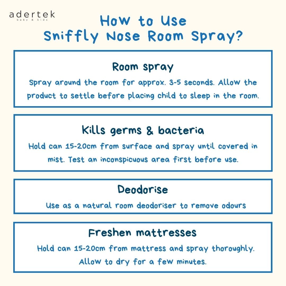 How to use Sniffly Nose Room Spray