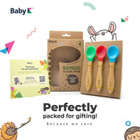 Baby K Bamboo Spoon Perfectly Packed for Gifting