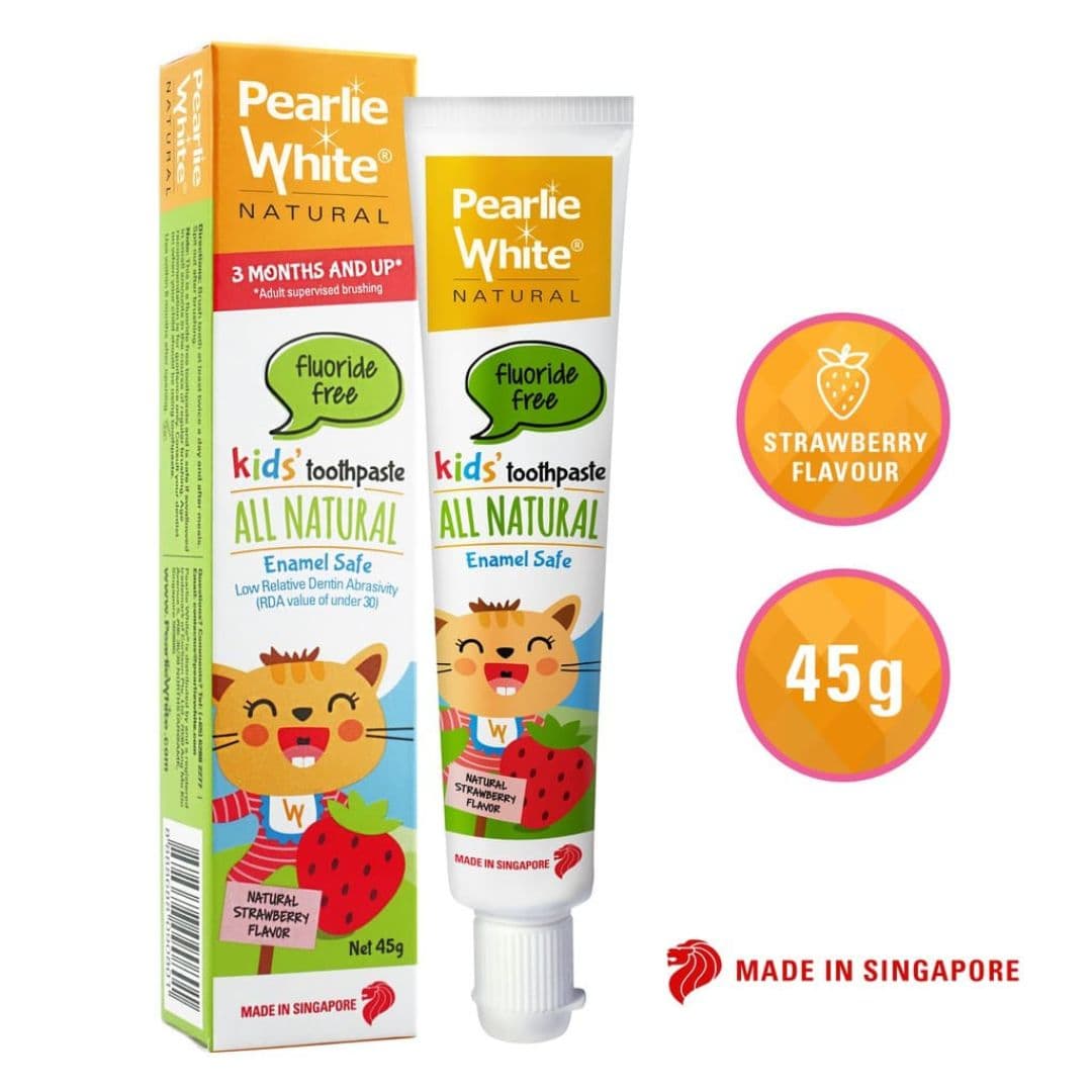 Pearlie White strawberry toothpaste