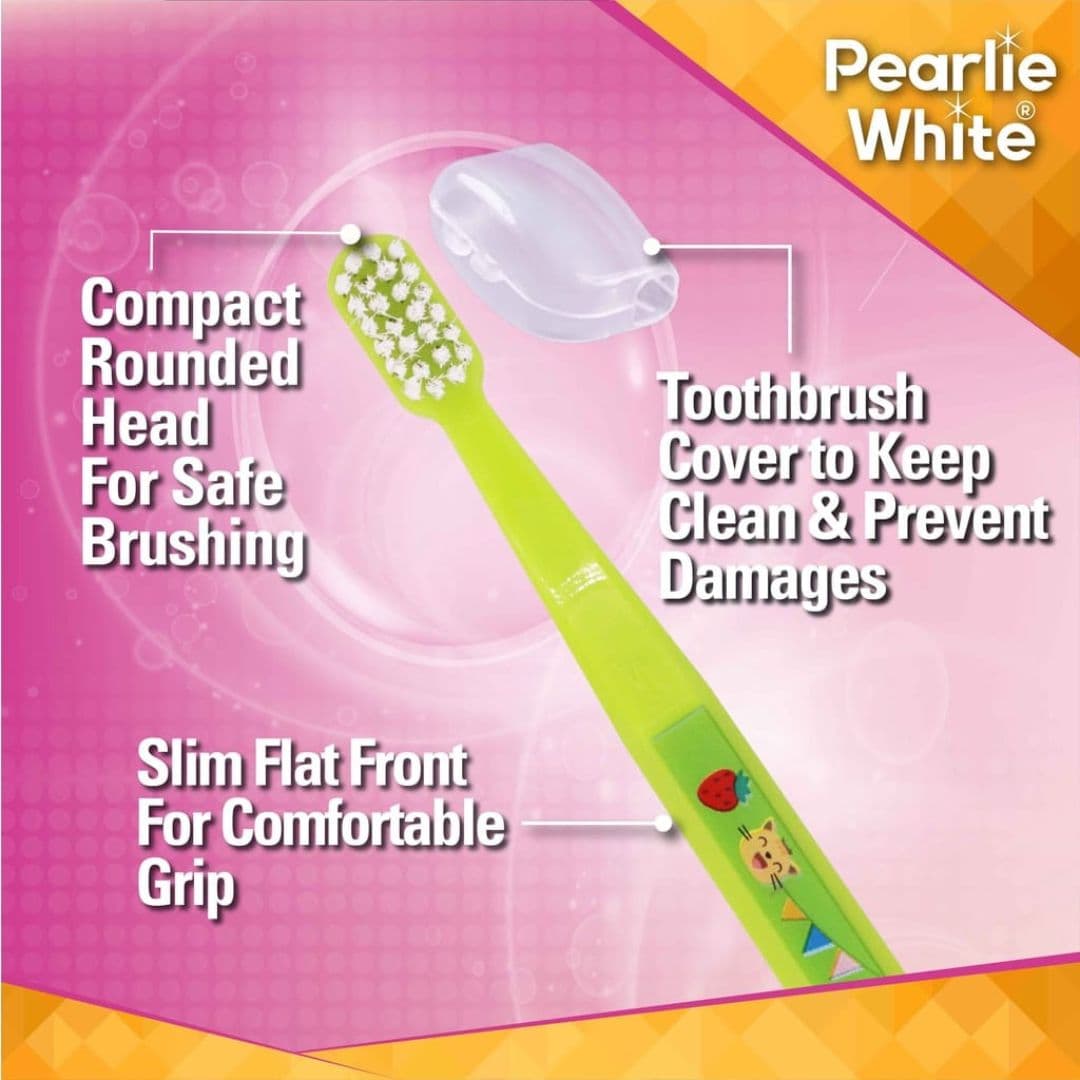 Pearlie White Compact Rounded Head, Slim Flat Front & Cover