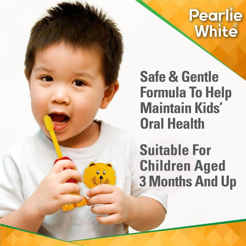 Pearlie White toothpaste suitable for 3months+