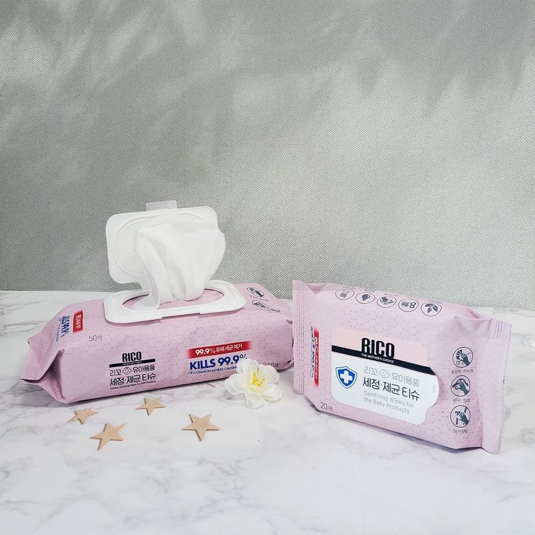 RICO Sanitizing Wipes instantly kills germs and bacteria