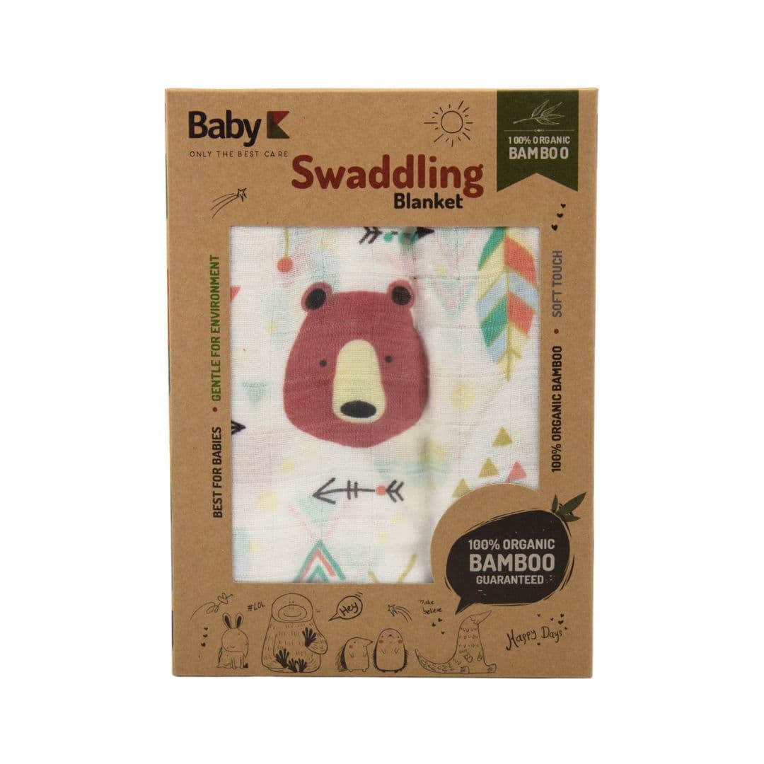 Baby K Swaddling Blanket Bear