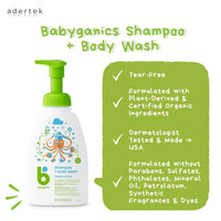 Why Babyganics Shampoo + Body Wash? Tear Free, Dermatologist Tested, Made in USA