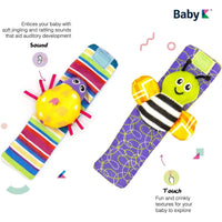Baby K Baby Foot Finder & Wrist Rattle Wristband