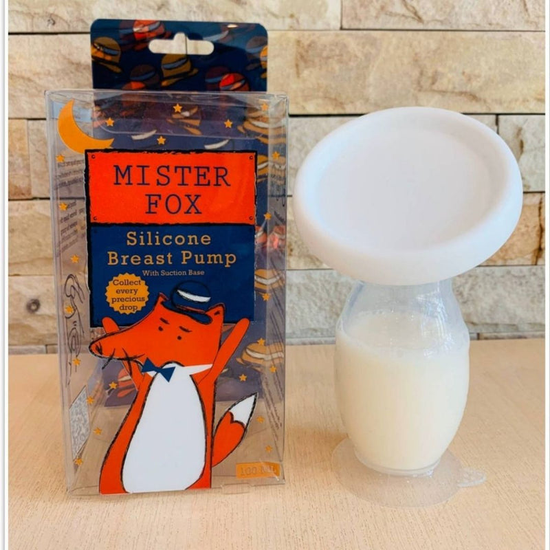 *Clearance* MisterFox Silicone Manual Breast Pump with Suction Base & Lid